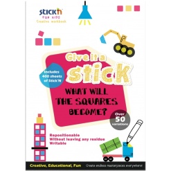 Carte creativa Stick'n Square - patrate neon asortate