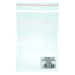 Pungi plastic cu fermoar pt sigilare, 80x180mm, 40microni, 100buc/set, Office Products-transparente