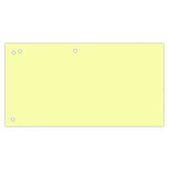 Separatoare carton pentru biblioraft, 190 g/mp, 105 x 240mm, 100/set, Office Products Duo - galben