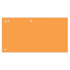 Separatoare carton pentru biblioraft, 190 g/mp, 105 x 240mm, 100/set, Office Products Duo - orange