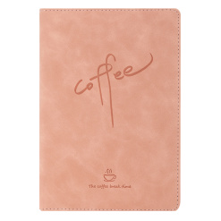 CAIET BIROU A5 144 FILE 100G DICTANDO COPERTA IMITATIE PIELE DIVERSE CULORI COFFEE DELI