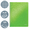 CAIET BIROU SPIRA A4 ARITMETICA VERDE COPERTA PP WOW LEITZ - imagine 3