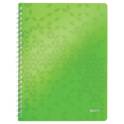 CAIET BIROU SPIRA A4 ARITMETICA VERDE COPERTA PP WOW LEITZ