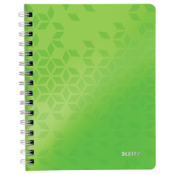 CAIET BIROU SPIRA A5 ARITMETICA VERDE COPERTA PP WOW LEITZ