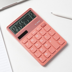 Alternative view of CALCULATOR BIROU 12 DIG ROZ INTENS NUSIGN DELI