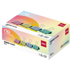 CLIPS HARTIE 32MM COLOR 12 BUC/CUT DELI