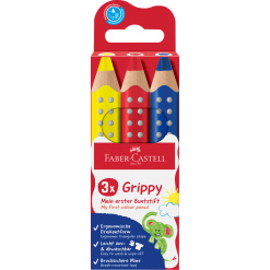 CREIOANE COLORATE XXL 3 CULORI DE BAZA GRIPPY FABER-CASTELL