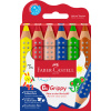 CREIOANE COLORATE XXL 6 CULORI GRIPPY FABER-CASTELL