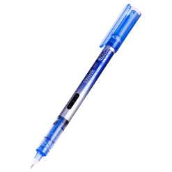Alternative view of ROLLER FREE INK 0.5MM NEEDLE ALBASTRU THINK DELI