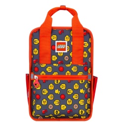 Rucsac Casual LEGO Tribini Fun Small - design Heads and Cup - rosu