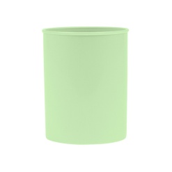 Suport plastic, cilindric, pentru instrumente de scris, D75mm, H-9.5cm, DONAU Life - verde pastel