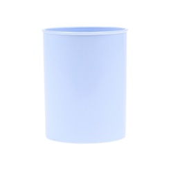 Suport plastic, cilindric, pentru instrumente de scris, D75mm, H-9.5cm, DONAU Life - bleu pastel