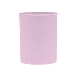 Suport plastic, cilindric, pentru instrumente de scris, D75mm, H-9.5cm, DONAU Life - mov pastel