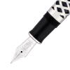 STILOU SOUVERAN M805 M ED SP METAL SLEEVE PENITA AUR 18K+ RODIU NEGRU/ARGINTIU CUTIE CADOU