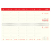 PLANNER BIROU 30 X 10 ROSU 2027 HARTIE IVORY BREF EGO - imagine 3