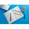 ROLLER 0.7 MM ALBASTRU ERASE-IT CLICK GRI-NEGRU EBERHARD FABER - imagine 5