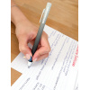 ROLLER 0.7 MM ALBASTRU ERASE-IT CLICK GRI-NEGRU EBERHARD FABER - imagine 3